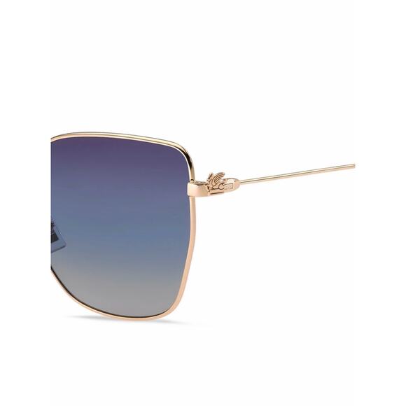 New Etro ETRO0021/S 0000UY Rose Gold Frame Gradient Blue Lens Sunglasses main image 4
